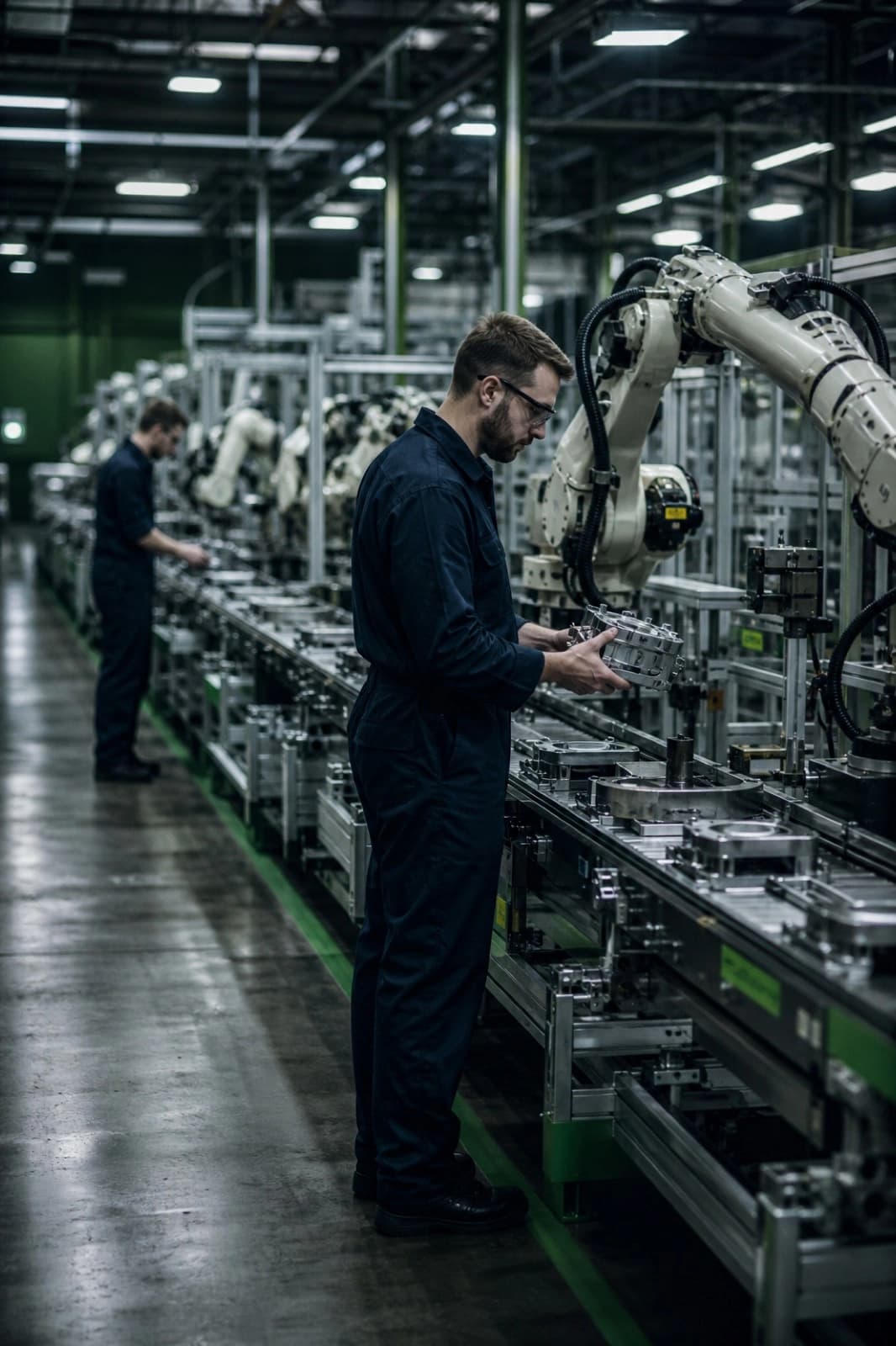 Precision manufacturing floor with automation