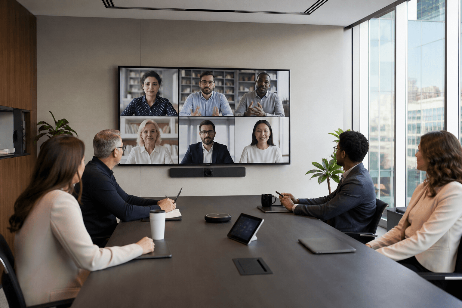 Modern enterprise meeting room