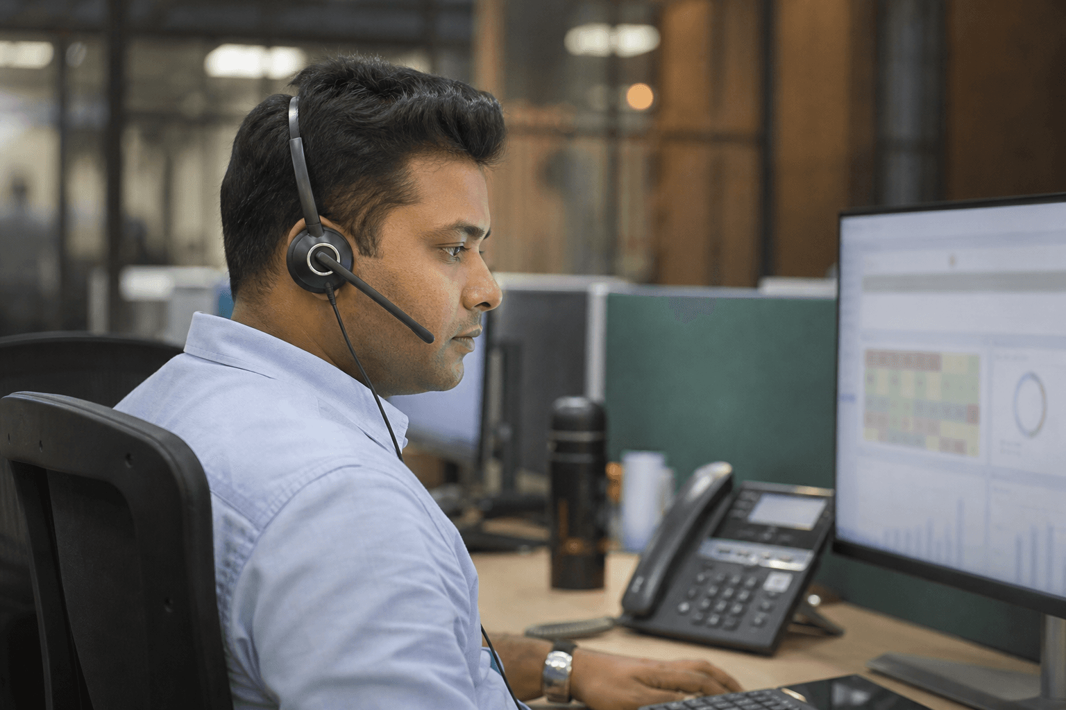 Confident desk calling without the complexity