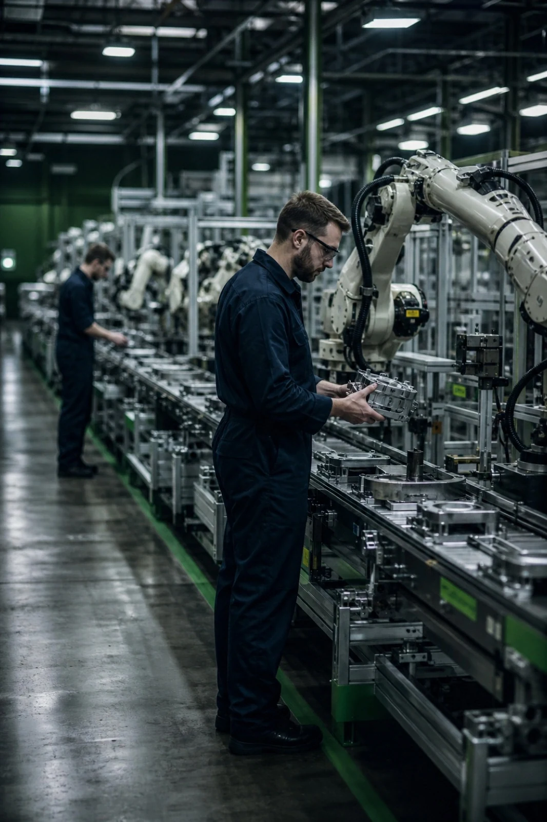 Precision manufacturing floor with automation