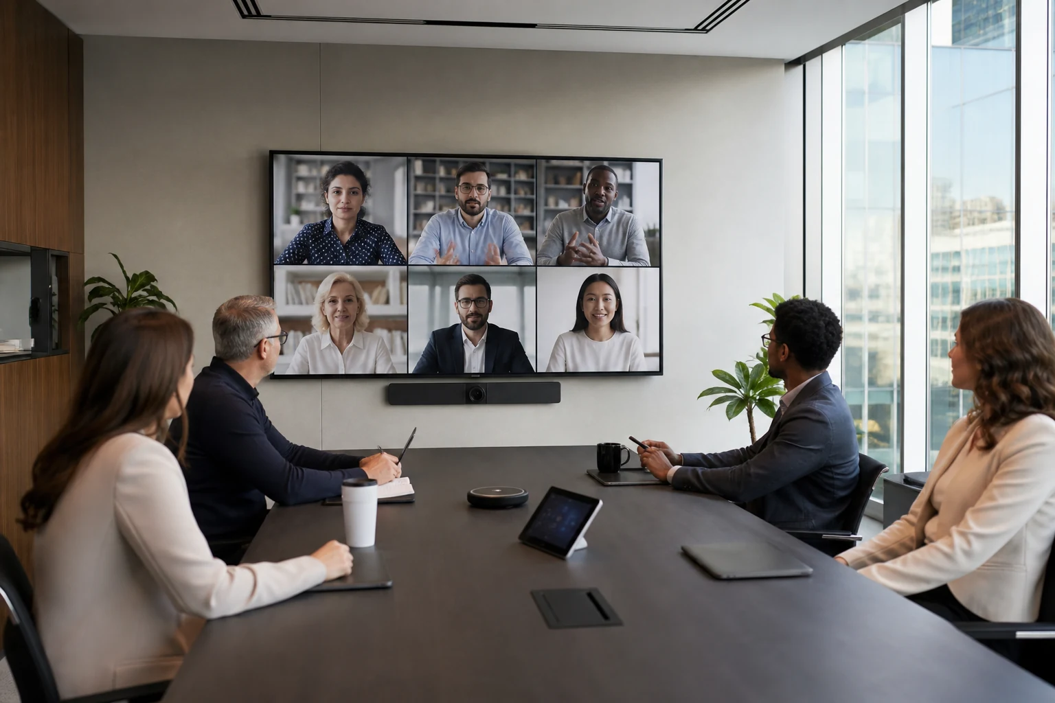 Modern enterprise meeting room